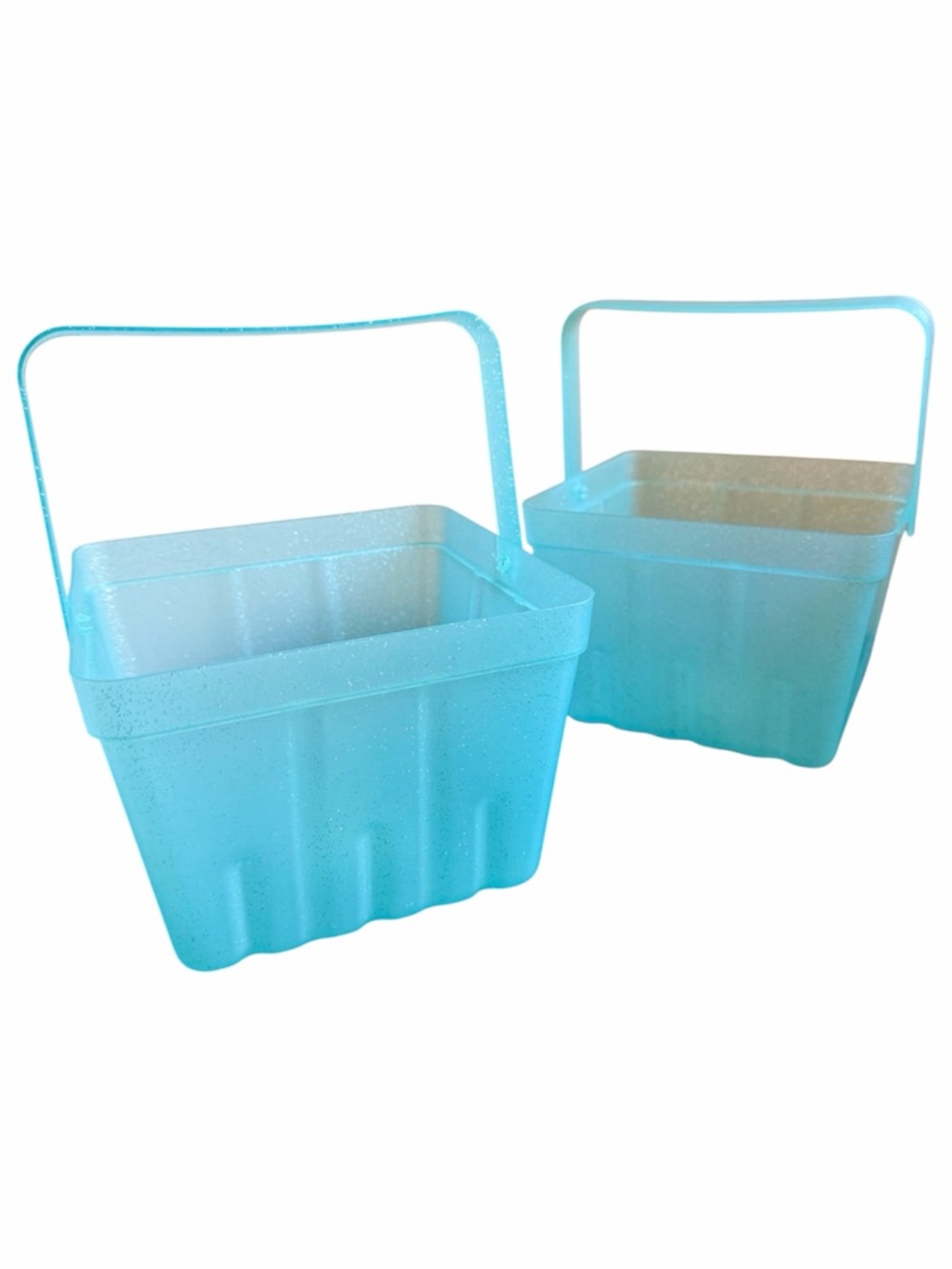 Set of 2 Target Spritz Blue Sparkle Baskets NEW